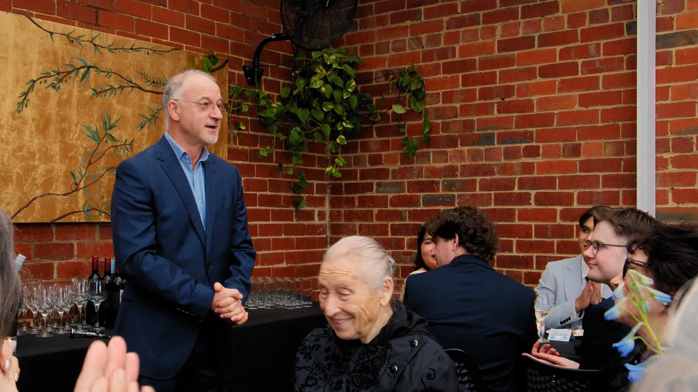 Guests sharing a laugh at an Olive Lane private event