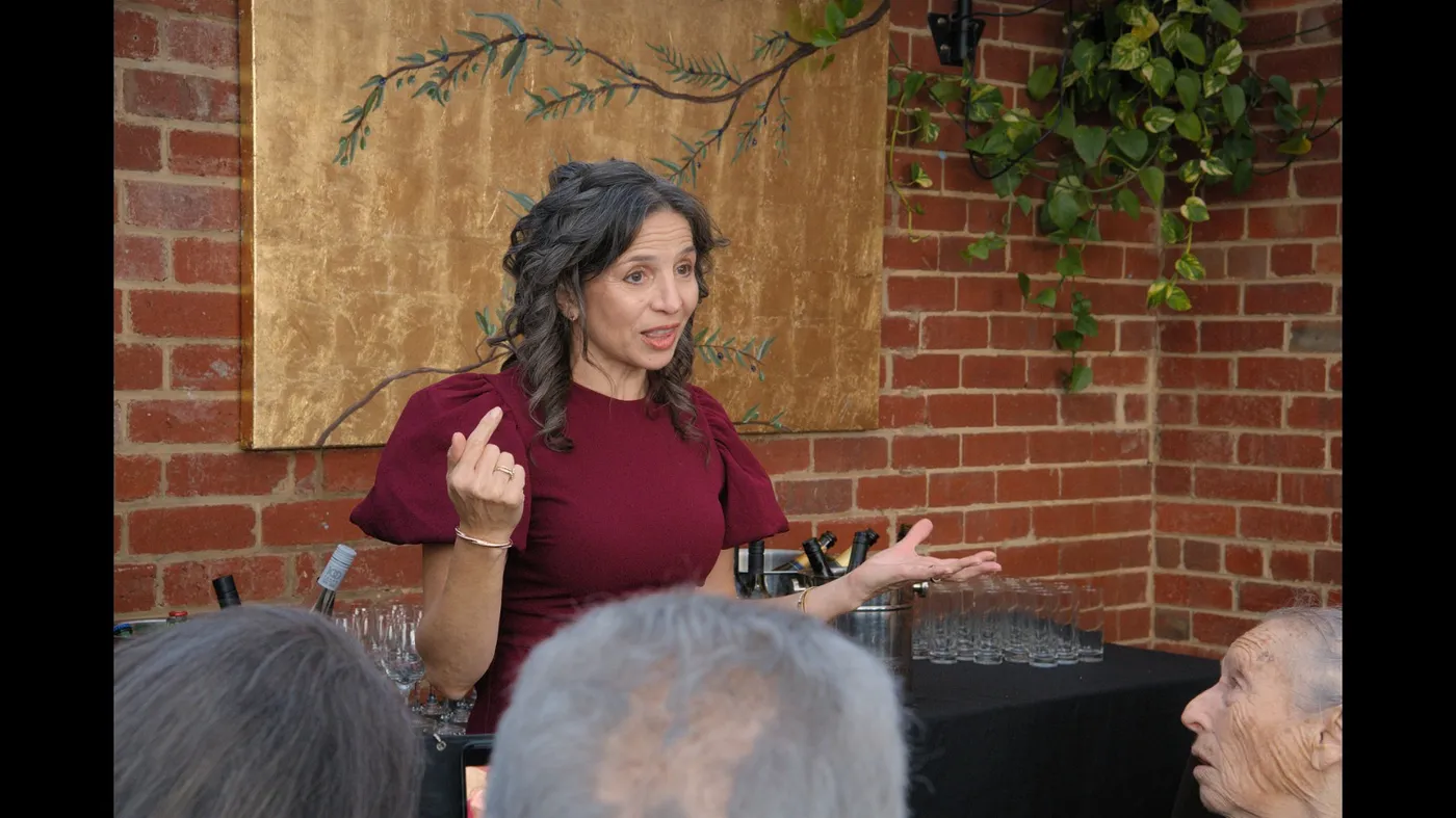Guest speaking at an Olive Lane private event